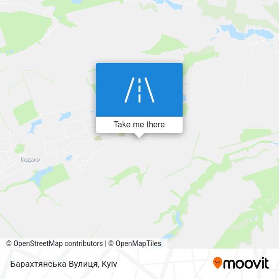 Карта Барахтянська Вулиця