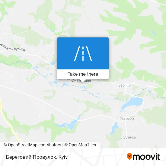 Карта Береговий Провулок
