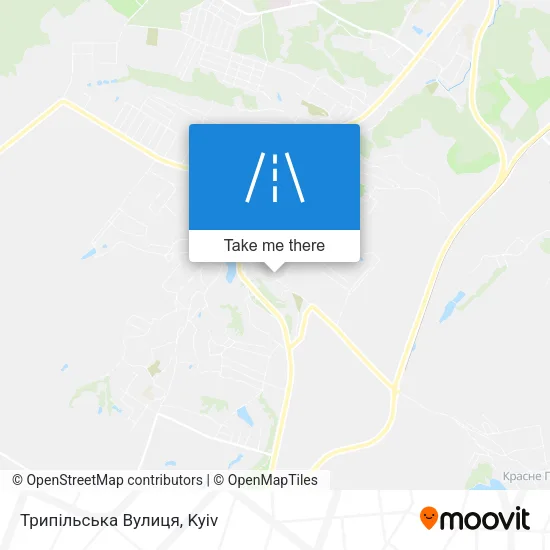 Карта Трипільська Вулиця