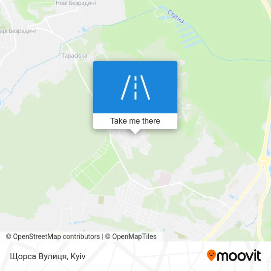 Карта Щорса Вулиця