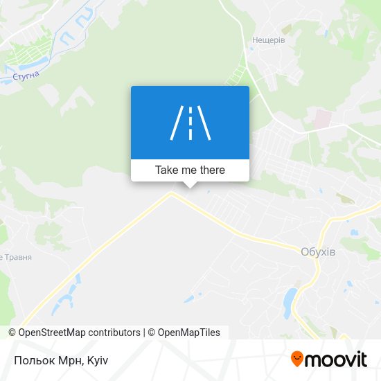 Польок Мрн map