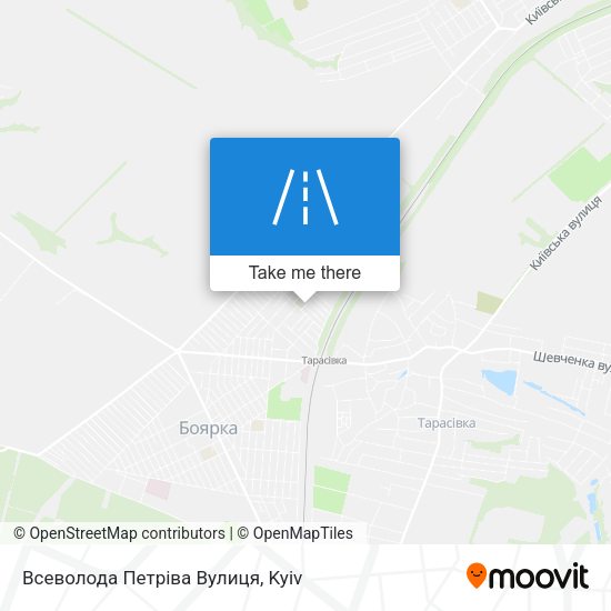 Всеволода Петріва Вулиця map