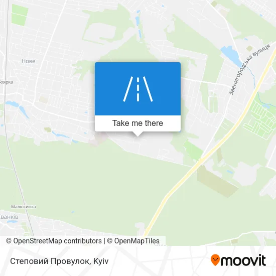 Карта Степовий Провулок