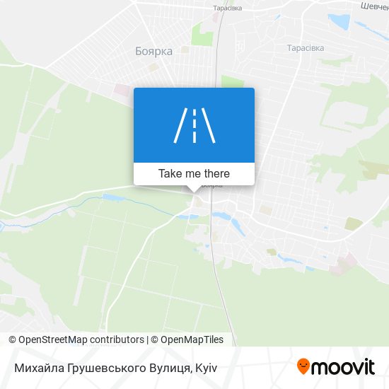 Карта Михайла Грушевського Вулиця