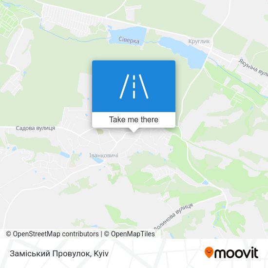 Заміський Провулок map