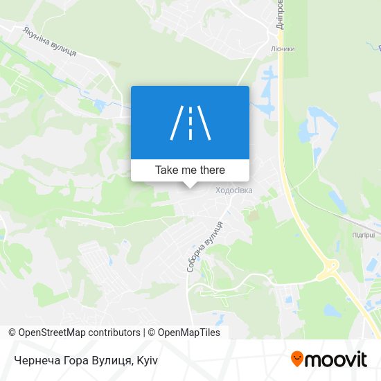 Карта Чернеча Гора Вулиця