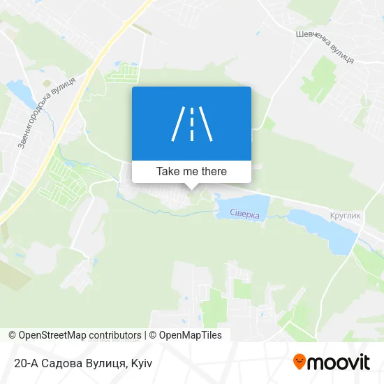 Карта 20-А Садова Вулиця