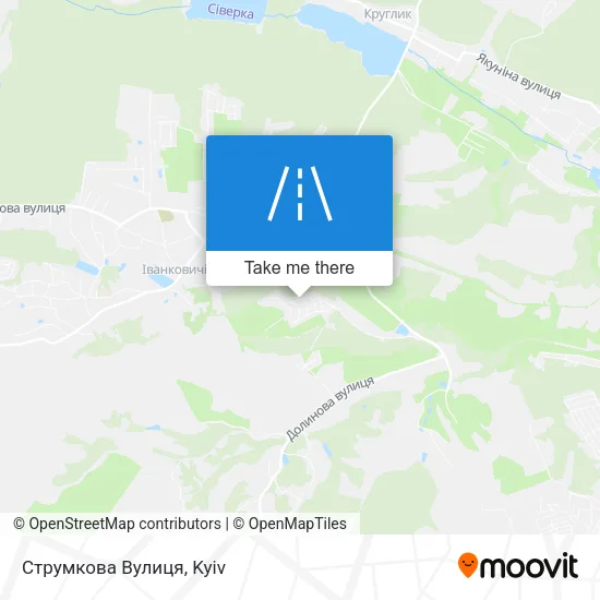 Карта Струмкова Вулиця