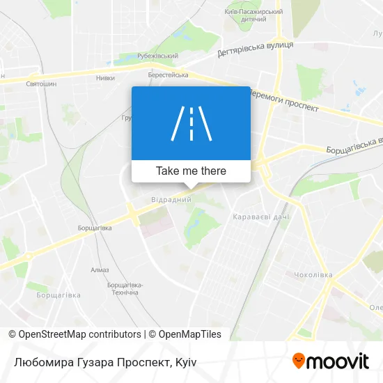 Карта Любомира Гузара Проспект