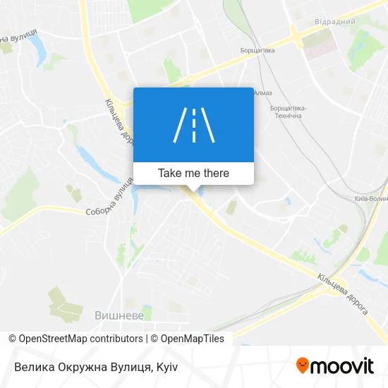 Карта Велика Окружна Вулиця
