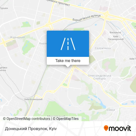 Карта Донецький Провулок