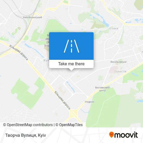 Карта Творча Вулиця