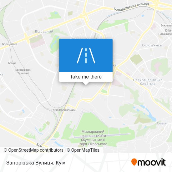 Запорізька Вулиця map