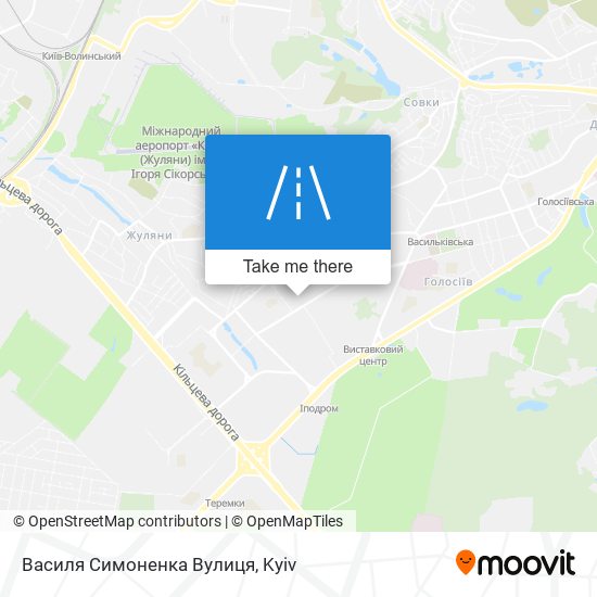 Василя Симоненка Вулиця map