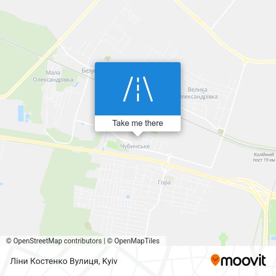 Ліни Костенко Вулиця map