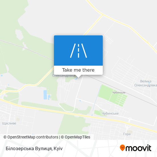 Білозерська Вулиця map