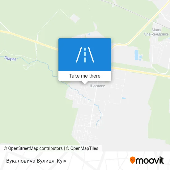Карта Вукаловича Вулиця