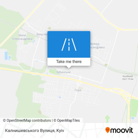 Калнишевського Вулиця map