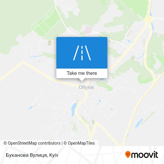 Карта Буканова Вулиця
