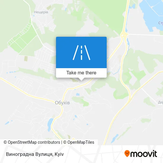 Карта Виноградна Вулиця