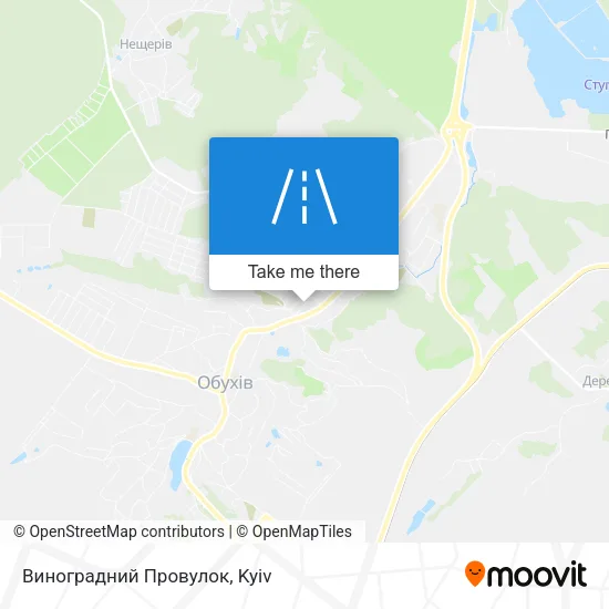 Карта Виноградний Провулок