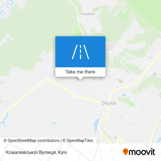 Карта Ковалевської Вулиця