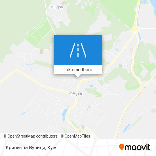 Кринична Вулиця map