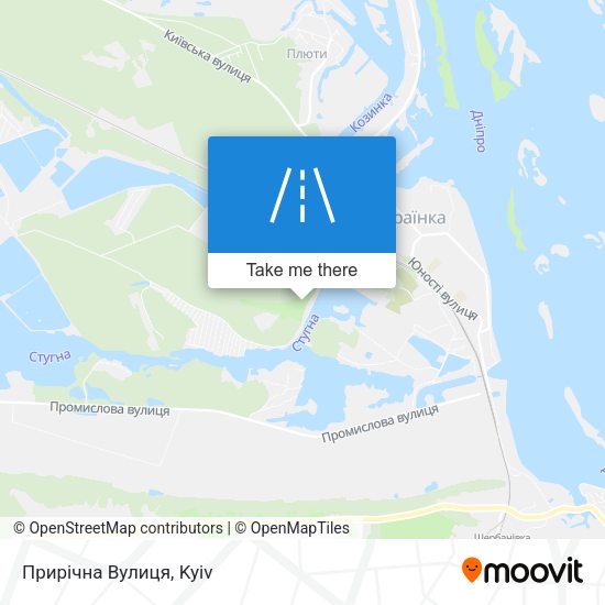 Прирічна Вулиця map