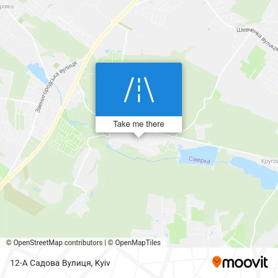 Карта 12-А Садова Вулиця