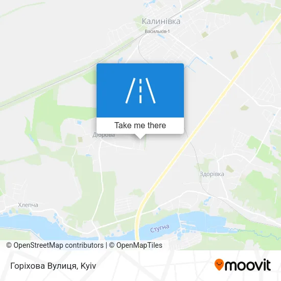 Карта Горіхова Вулиця