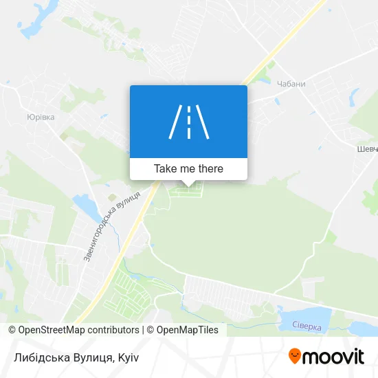 Карта Либідська Вулиця