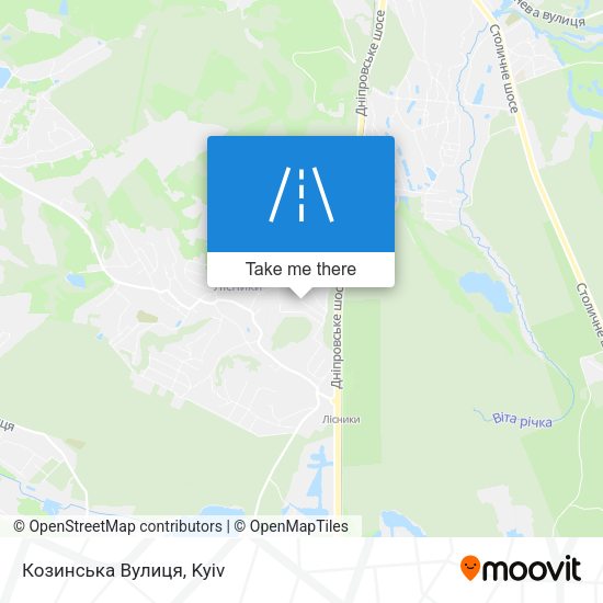 Козинська Вулиця map