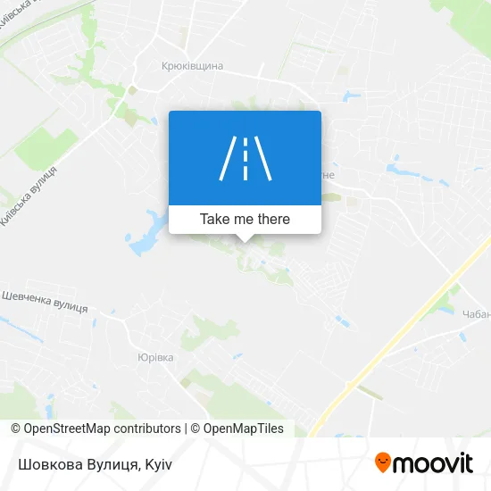 Карта Шовкова Вулиця