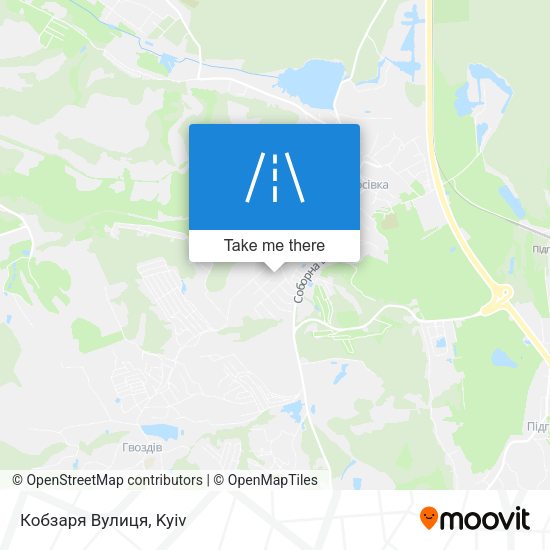 Кобзаря Вулиця map