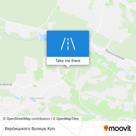 Вербицького Вулиця map