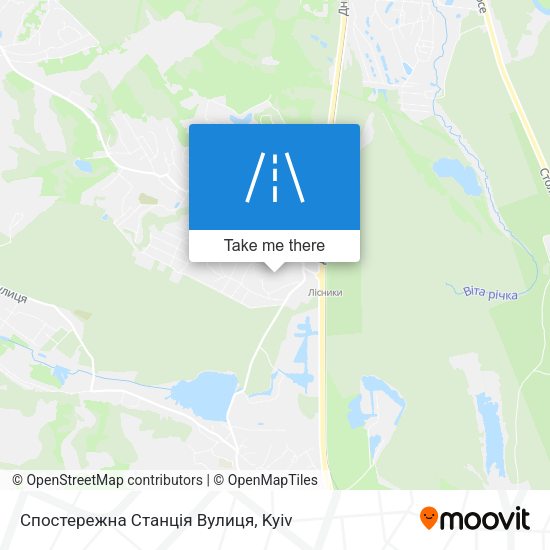 Спостережна Станція Вулиця map