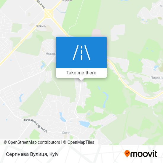 Серпнева Вулиця map