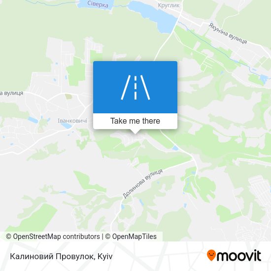 Калиновий Провулок map
