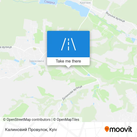Карта Калиновий Провулок
