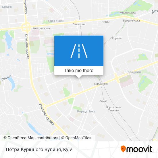 Карта Петра Курінного Вулиця