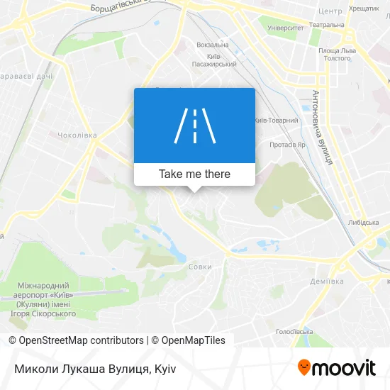 Карта Миколи Лукаша Вулиця