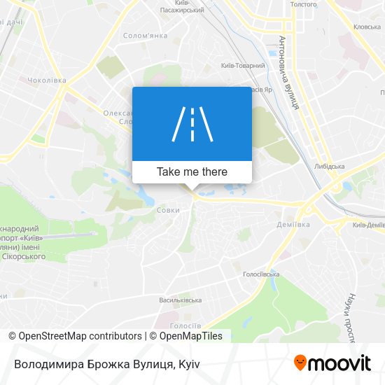 Володимира Брожка Вулиця map