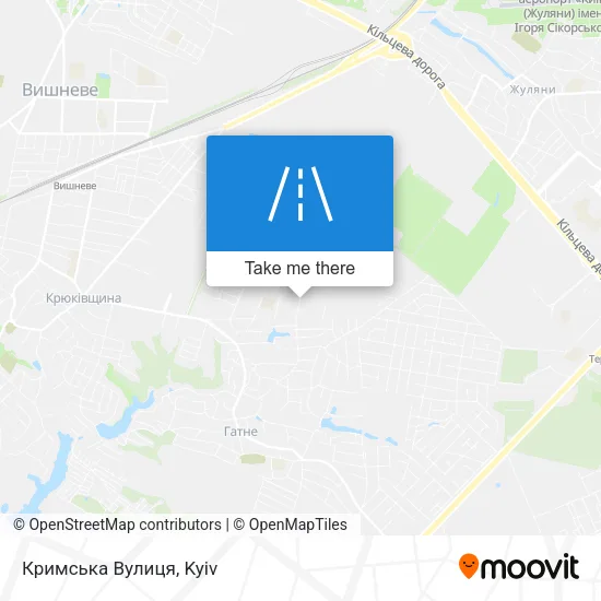 Карта Кримська Вулиця