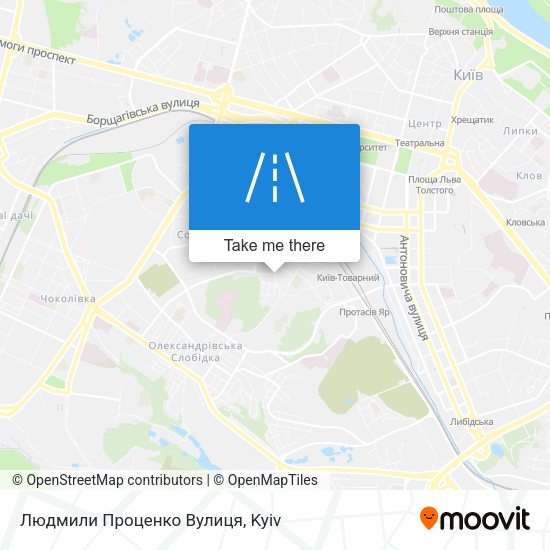 Людмили Проценко Вулиця map