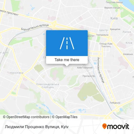 Карта Людмили Проценко Вулиця