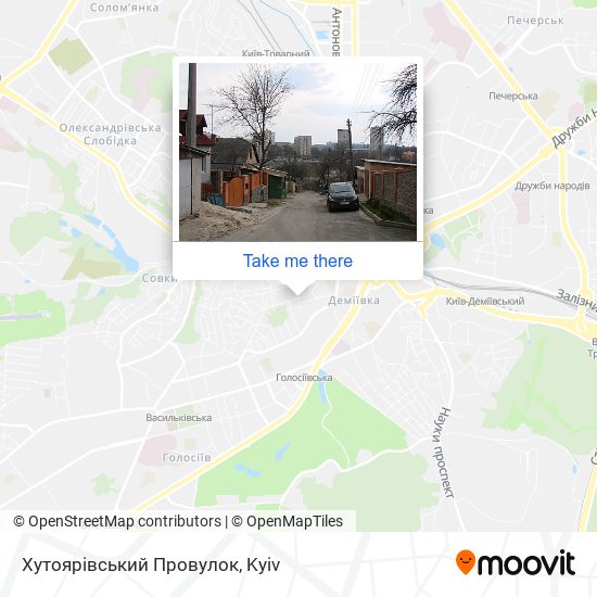 Хутоярівський Провулок map