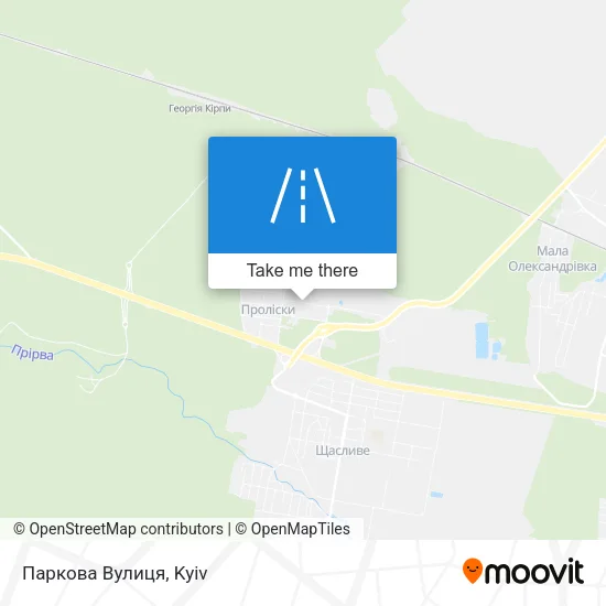 Карта Паркова Вулиця