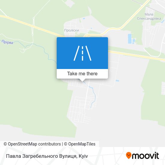 Павла Загребельного Вулиця map