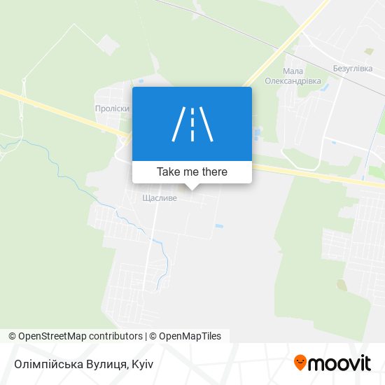 Олімпійська Вулиця map