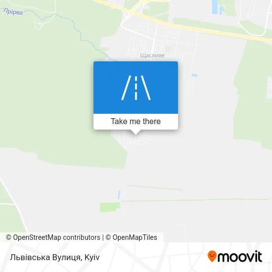 Карта Львівська Вулиця